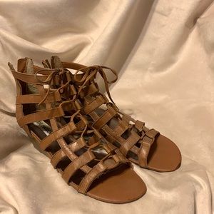 Steve Madden leather wedges, size 8 1/2